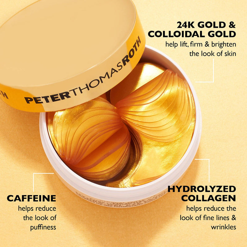 24K Gold Pure Luxury Lift & Firm Hydra-Gel Eye Patches - Peter Thomas Roth / Parches para ojos reafirmantes