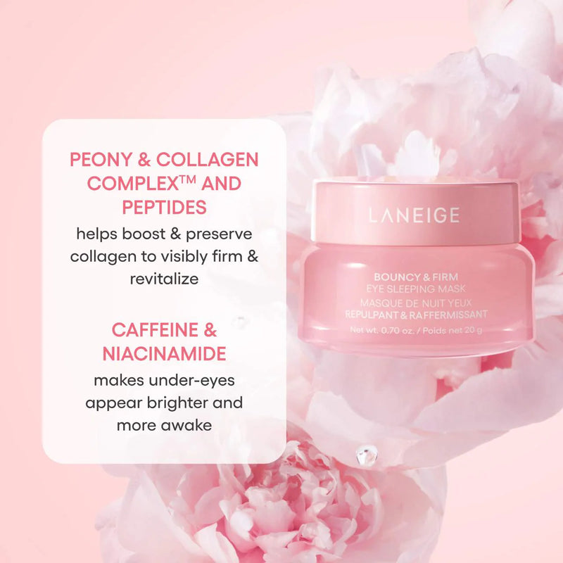 *PREORDEN: Bouncy & Firm Eye Brightening Sleeping Mask with Peony + Collagen Complex™ - Laneige / Tratamiento contorno ojos