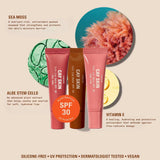 *PREORDEN: Isle Lip Balm SPF 30 Holiday Lip Trio - CAY SKIN / Set 3 pzas brillo hidratante con color