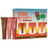 *PREORDEN: Isle Lip Balm SPF 30 Holiday Lip Trio - CAY SKIN / Set 3 pzas brillo hidratante con color