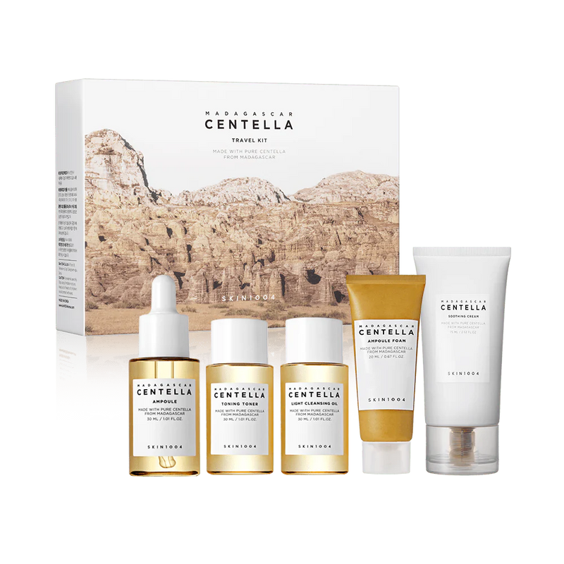 Centella Travel Kit - SKIN 1004  / Set 5 pzas rutina de rostro