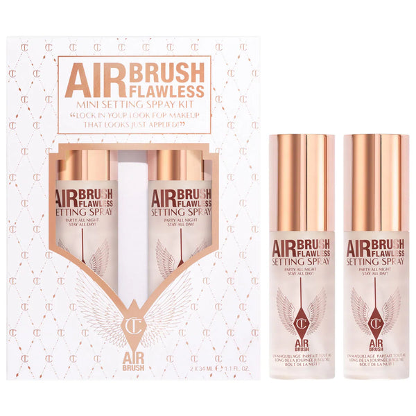 Mini Airbrush Flawless Setting Spray Duo Set - Charlotte Tilbury / Set 2 pzas fijador de maquillaje Ed. Limitada