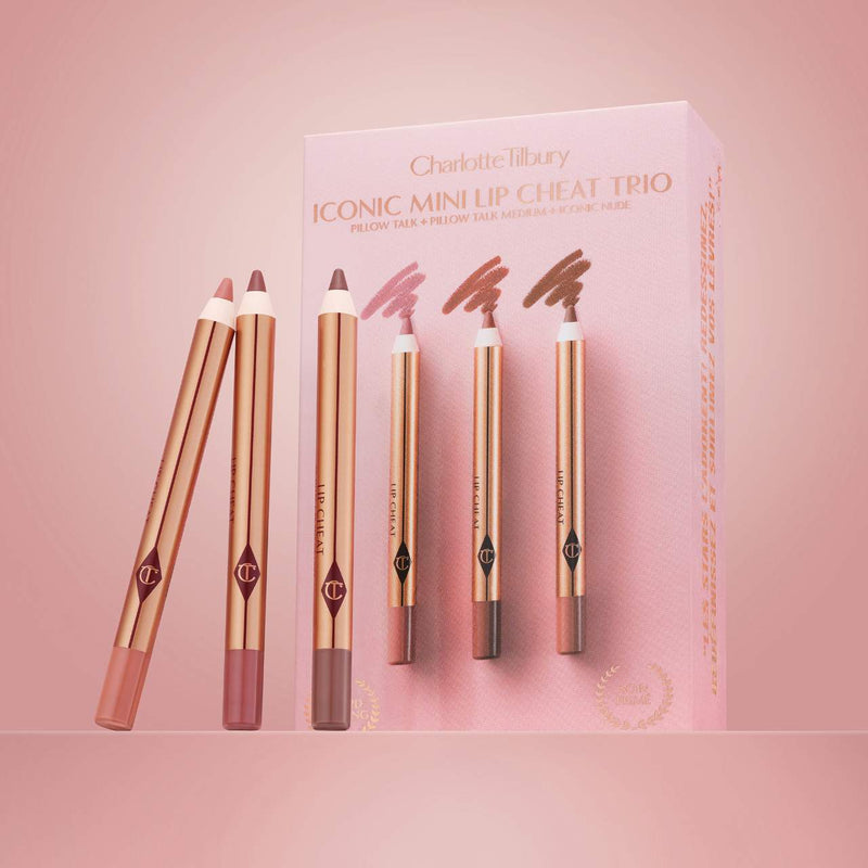 *PREORDEN: Mini Iconic Lip Cheat Lip Liner Trio - Charlotte Tilbury / Set 3 pzas delineador de labios