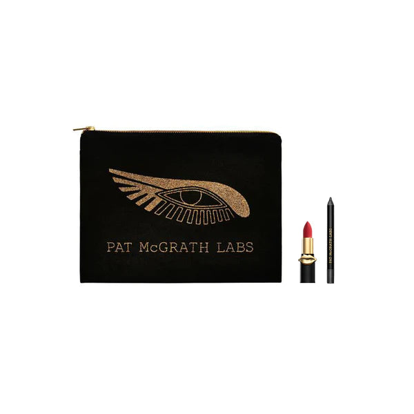 Classic Makeup Bag & Mini Essentials Duo - PAT McGRATH LABS / Cosmetiquera con delineador y labial