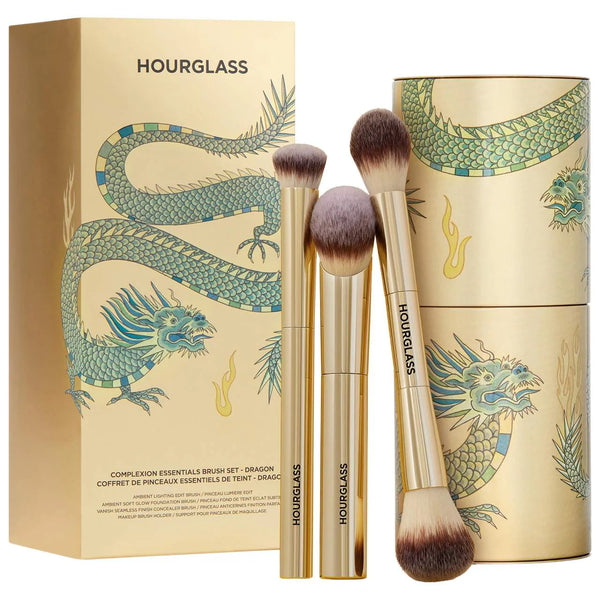 *PREORDEN: Hourglass Complexion Essentials Brush Set Dragon - Hourglass / Set 3 pzas brochas EDICIÓN LIMITADA