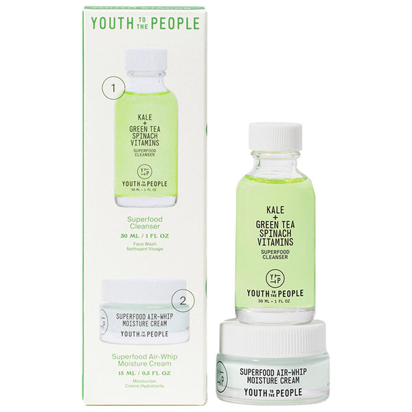 *PREORDEN: Youth Stacks™: Daily Skin Health Your Way for Pores and Oiliness - Youth To The People / Set de limpiador facial y crema