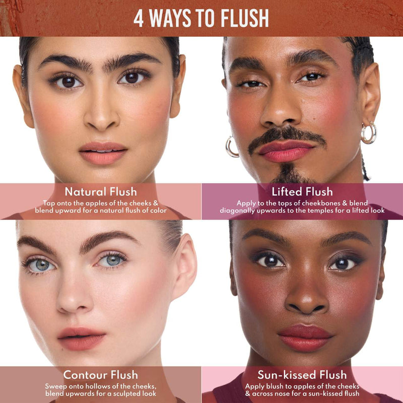 Yummy Skin 4-Ever Flushed Lip and Cheek Set - Danessa Myricks Beauty / Set 4 pzas rubor para mejillas y labios