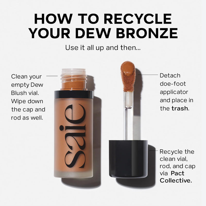 Dew Bronze Soft-Focus Effortless Liquid Bronzer - Saie / Bronceador líquido