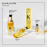 *PREORDEN: Elixir Ultime Refillable Hydrating Hair Oil - Kérastase /  Aceite nutritivo para fuerza, hidratación y brillo del cabello