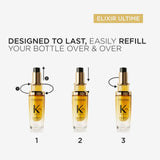 *PREORDEN: Elixir Ultime Refillable Hydrating Hair Oil - Kérastase /  Aceite nutritivo para fuerza, hidratación y brillo del cabello