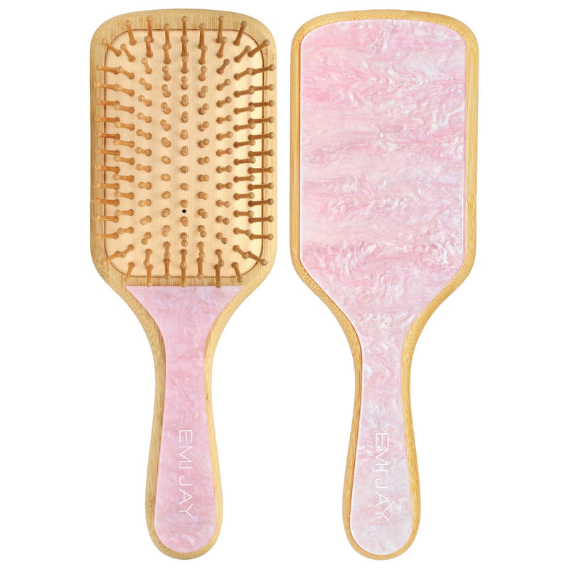 *PREORDEN: Bamboo Paddle Hair Brush in Pink Sugar - Emi Jay  / Cepillo de bambú