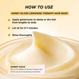 *PREORDEN: Honey Gloss Ceramide Therapy Hydrating Hair Mask 230mL - Gisou / Mascarilla para cabello hidratante