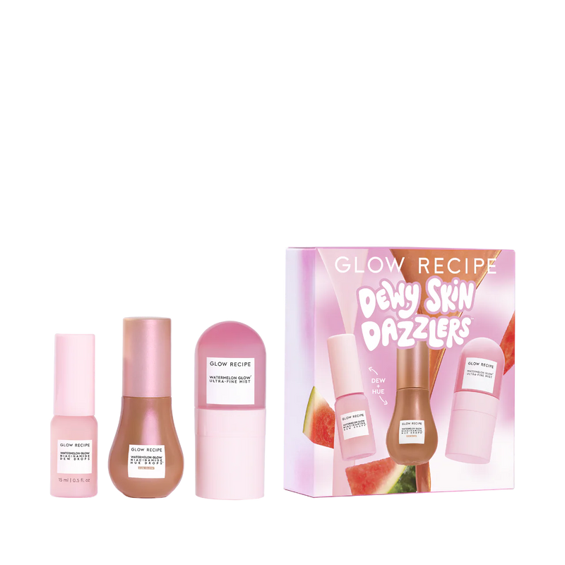 *PREORDEN: Dewy Skin Dazzlers Kit - Glow recipe / Set 3 pzas para piel iluminada e hidratada