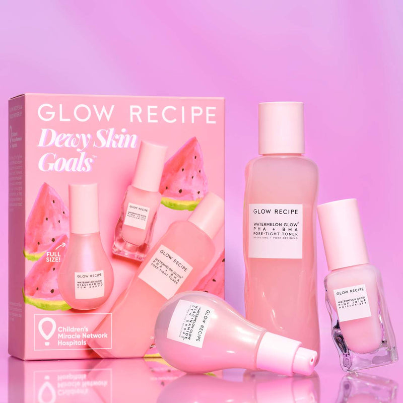 *PREORDEN: Dewy Skin Goals Kit - Glow recipe / Set 3 pzas piel luminosa