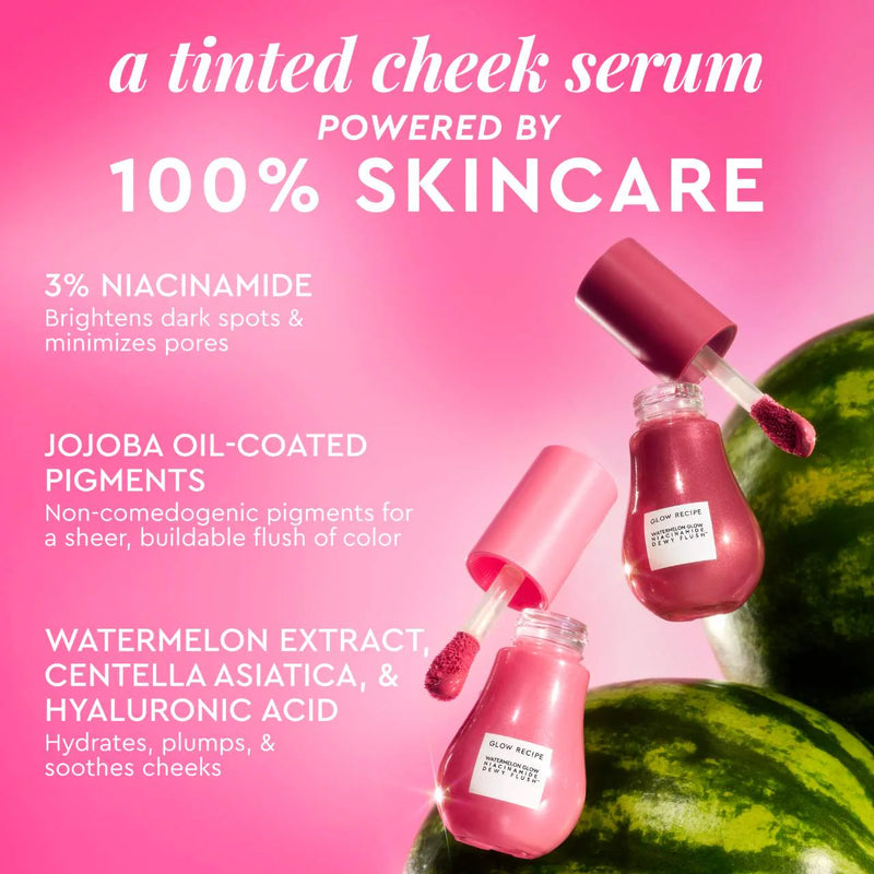 *PREORDEN: Watermelon Glow Niacinamide Dewy Flush - Brightening Serum Blush - Glow recipe / Rubor en suero