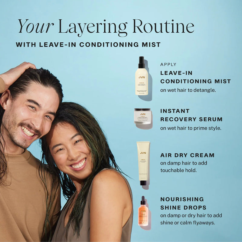 Complete Leave-In Conditioning Mist - JVN /  Acondicionador en spray, desenredante y humectante diario