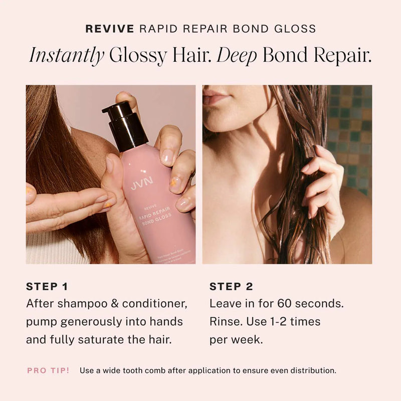 *PREORDEN: Revive Rapid Repair Bond Gloss Shine & Damaged Hair Treatment Mask - JVN / Mascarilla para el brillo y fuerza del cabello