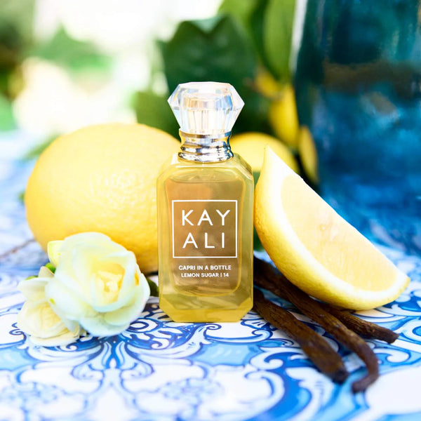 *PREORDEN: Mini CAPRI IN A BOTTLE LEMON SUGAR | 14 Eau de Parfum  - Kayali / Perfume cálido