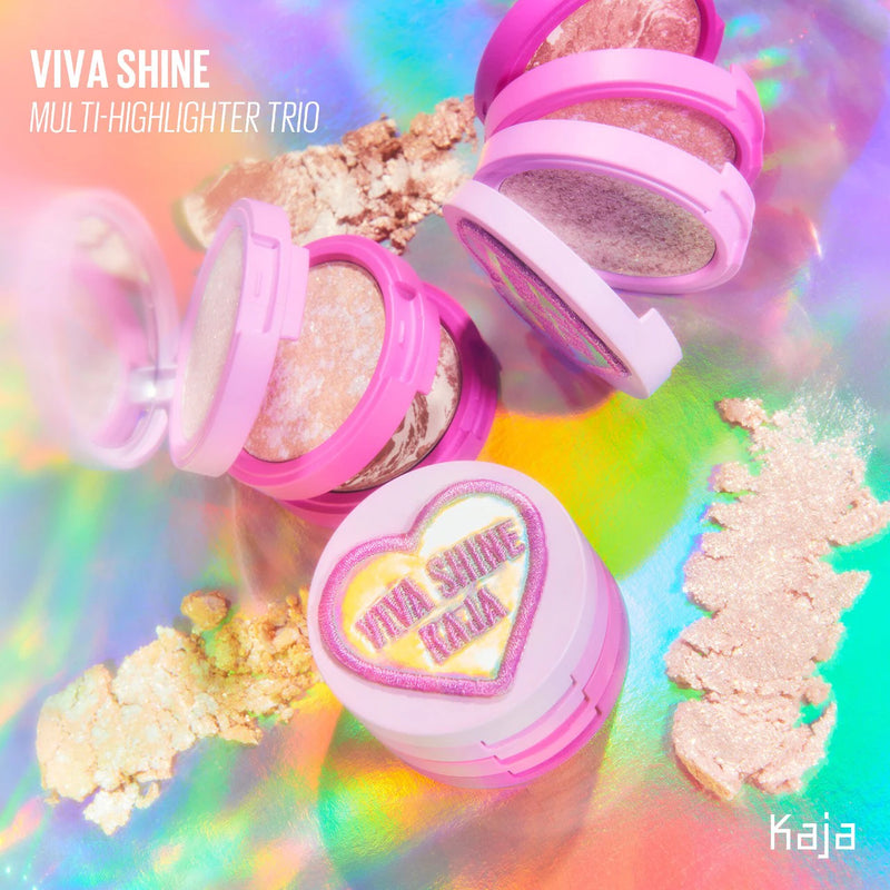 *PREORDEN: Viva Shine Bento Highlighter + Eyeshadow Palette - Kaja / Iluminador y sombras