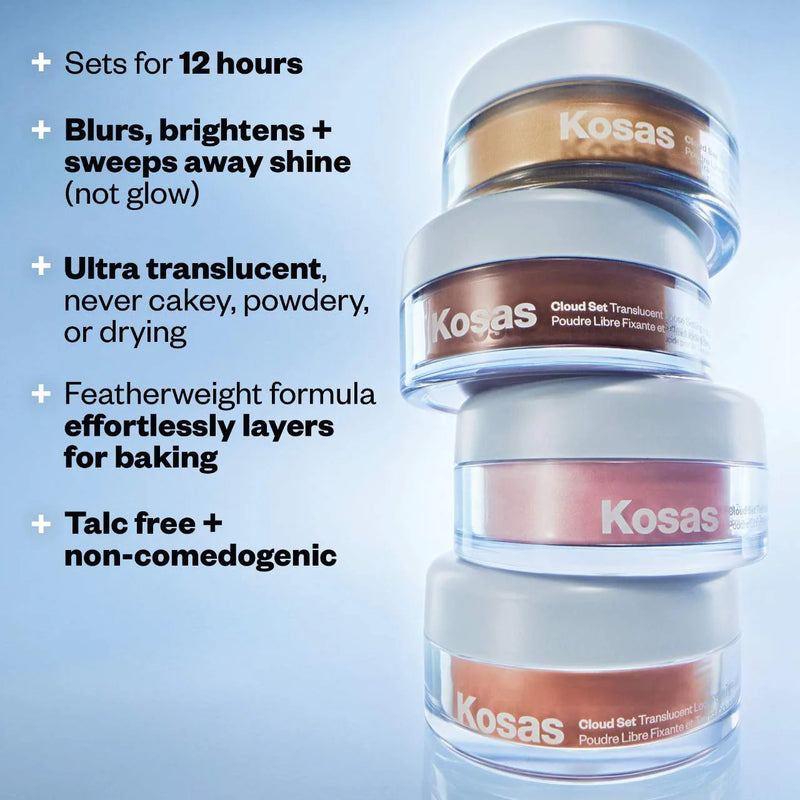 *PREORDEN: Cloud Set Loose Translucent Talc-Free Setting + Blurring Powder - Kosas / Polvo suelto fijador