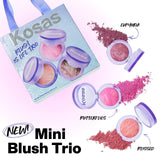 *PREORDEN: Mini Blush is Life Trio - Kosas / Set 3 pzas mini rubor en polvo