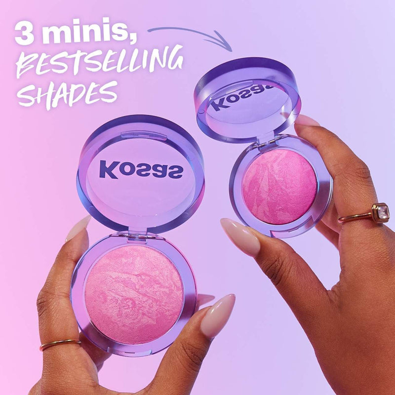 *PREORDEN: Mini Blush is Life Trio - Kosas / Set 3 pzas mini rubor en polvo