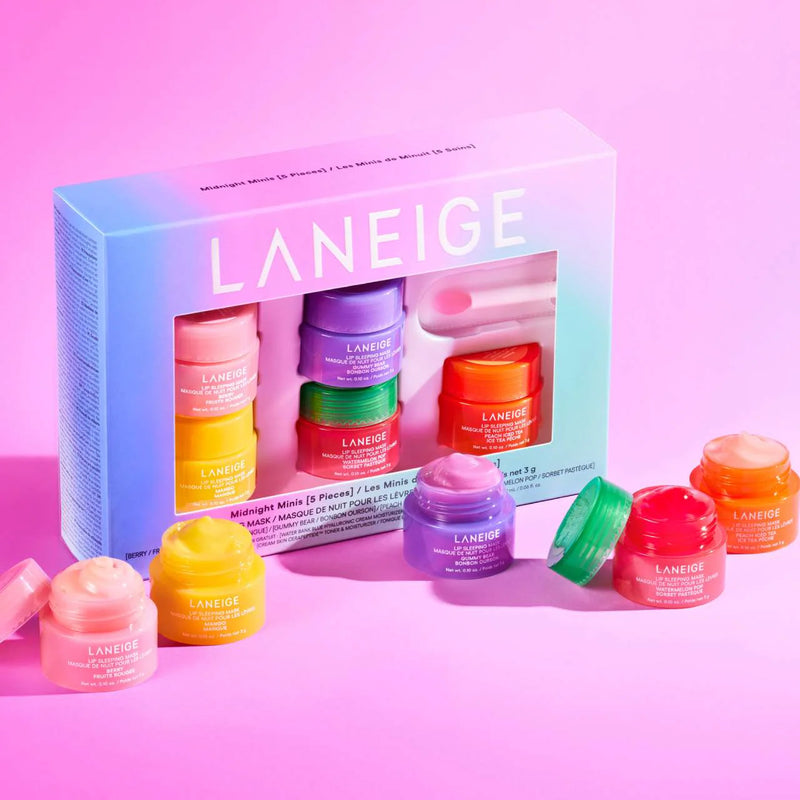 Midnight Minis - LANEIGE / Set de 5 mascarillas para labios