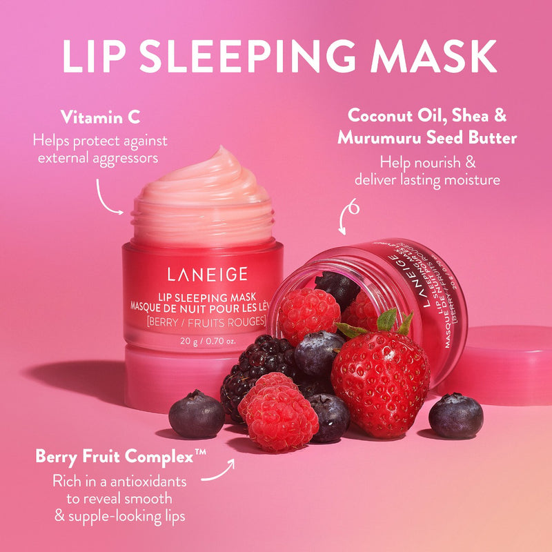 *PREORDEN: Midnight Minis Set - LANEIGE / Set de 5 mini mascarillas para labios