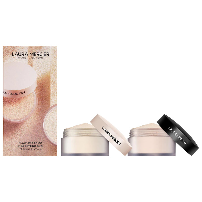 Flawless To Go Mini Setting Powder Duo - Laura Mercier / Set 2 piezas polvo fijador suelto