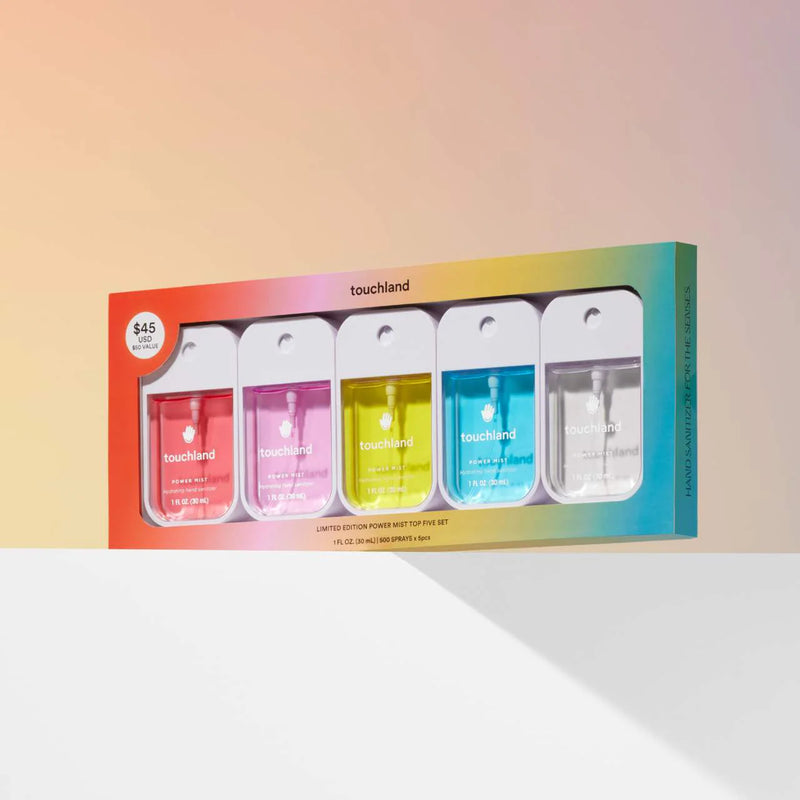 *PREORDEN: Limited Edition Power Mist Top Five Value Set - Touchland / Set de sanitizantes