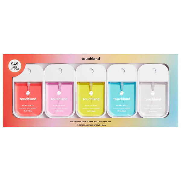 *PREORDEN: Limited Edition Power Mist Top Five Value Set - Touchland / Set de sanitizantes