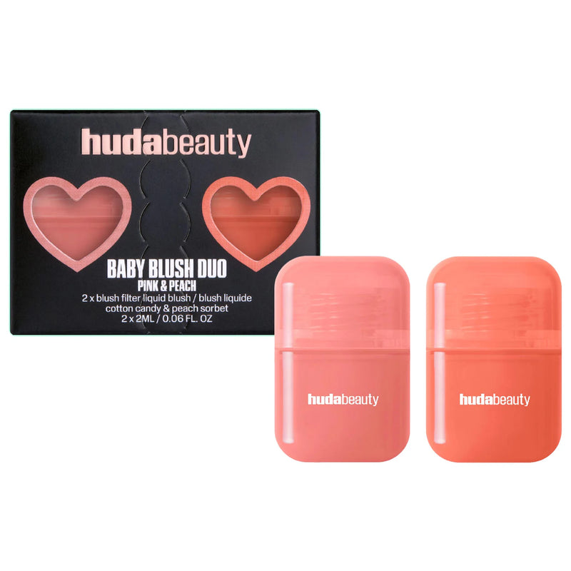 *PREORDEN: Mini Baby Blush Duo Set - HUDA BEAUTY / Set 2 pzas mini rubor líquido