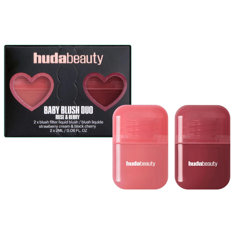 *PREORDEN: Mini Baby Blush Duo Set - HUDA BEAUTY / Set 2 pzas mini rubor líquido