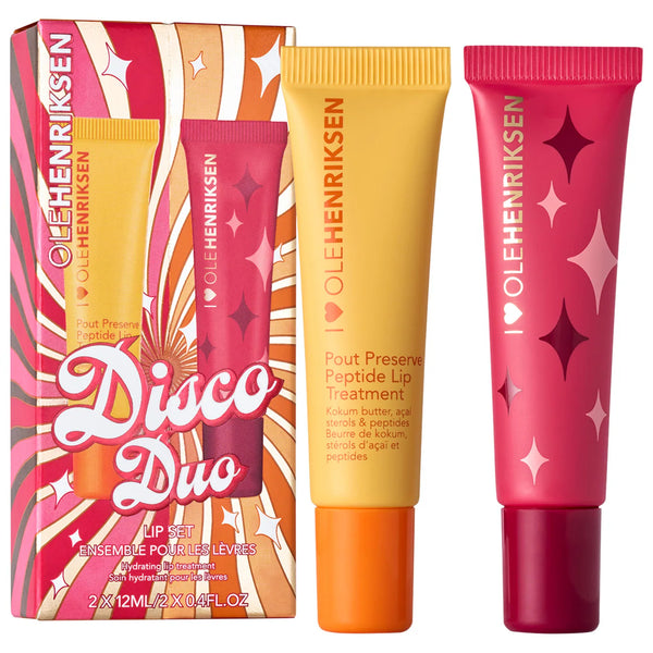 Disco Duo Pout Preserve Hydrating Peptide Set  - OLEHENRIKSEN / Set 2 pzas bálsamos de labios hidratantes