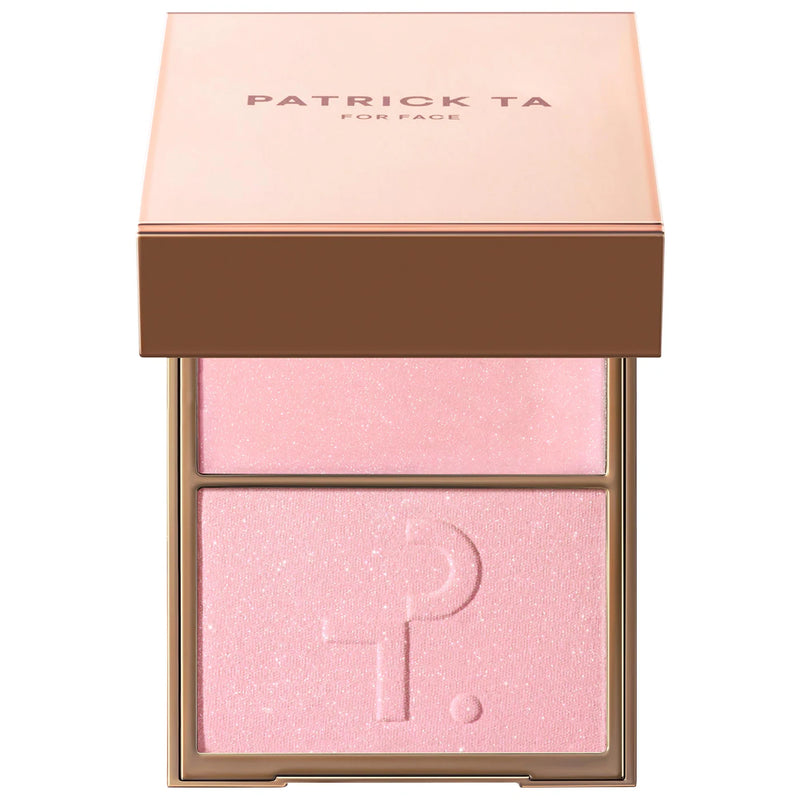 Major Glow Crème & Powder Light Reflecting Translucent Highlighter Duo - Patrick Ta / Iluminador en crema y polvo