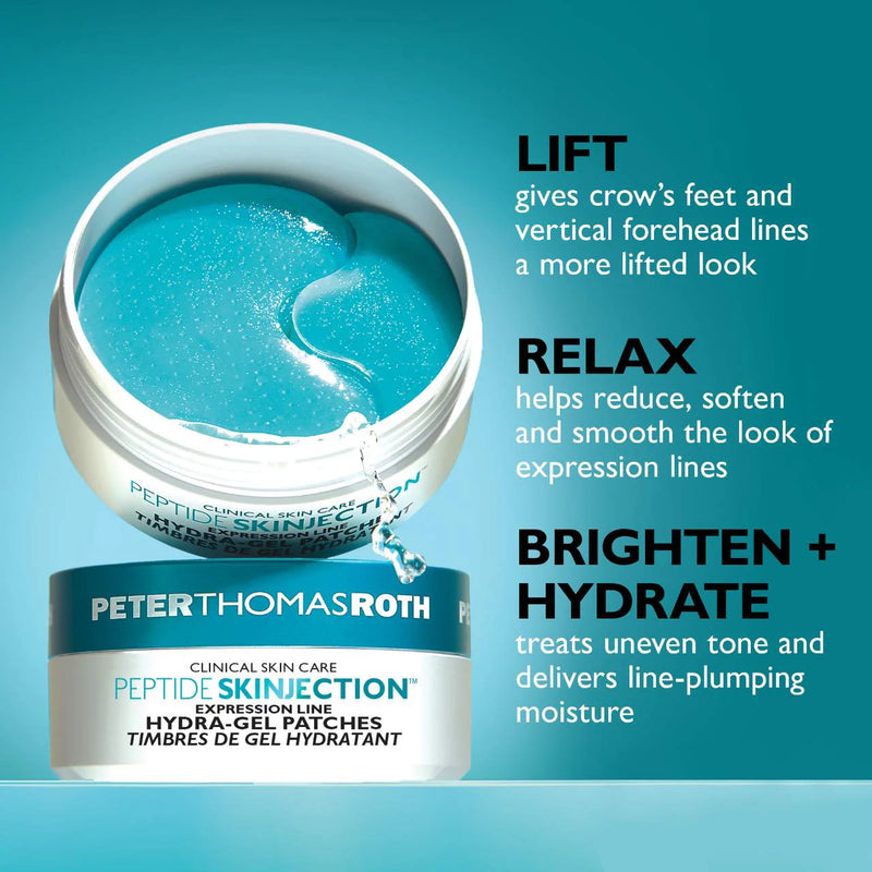 Peptide Skinjection Hydra-Gel Patches - Peter Thomas Roth / Parches para ojos lineas de expresión