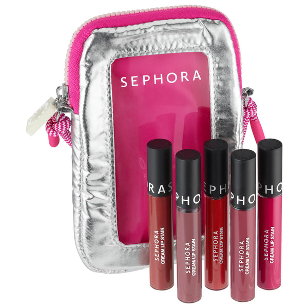 *PREORDEN: CCream Lip Stain Liquid Lipstick Set  - SEPHORA COLLECTION / Set 5 labiales liquidos de larga duración