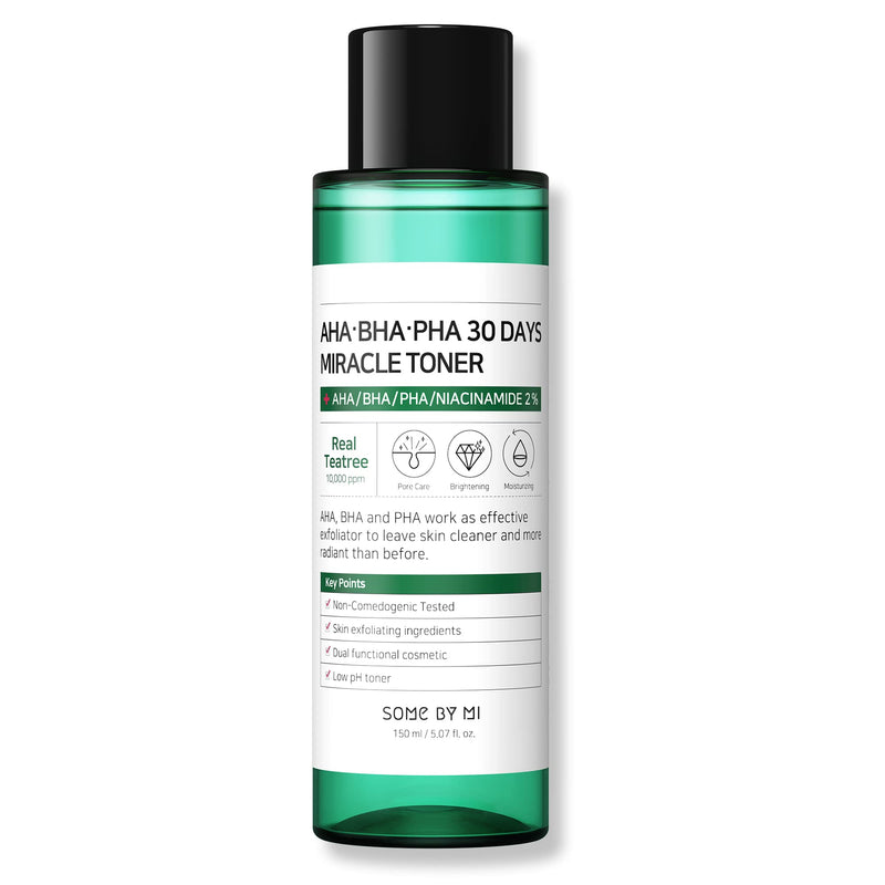 AHA, BHA, PHA 30 Days Miracle Toner 150ml - SOME BY MI / Tónico pieles sensibles tendencia ácne