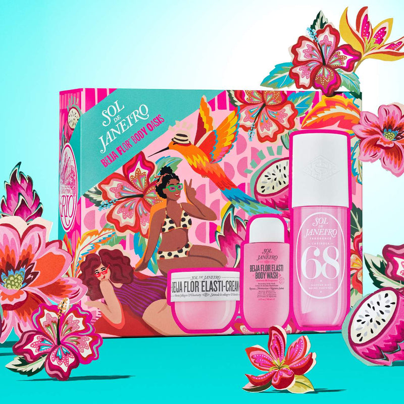 *PREORDEN: Beija Flor™ Body Oasis - Sol de Janeiro / Set de fragancia, crema y gel