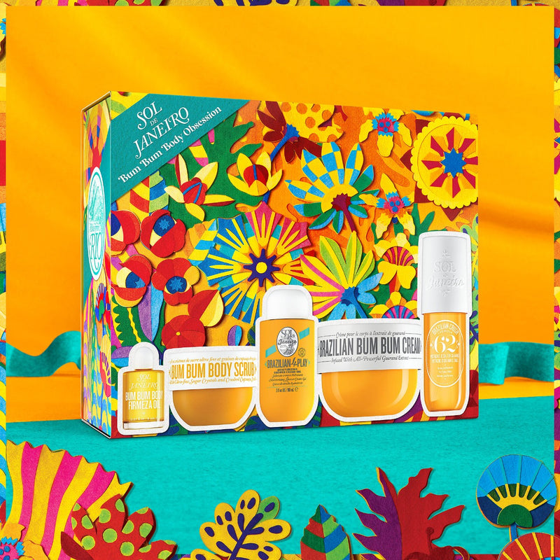 *PREORDEN: Brazilian Bum Bum Body Obsession - Sol de Janeiro / Set 5 pzas de fragancias, cremas y gel de baño