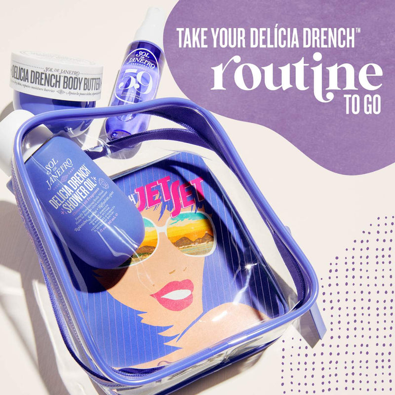 *PREORDEN: Delícia Drench™ Jet Set - Sol de Janeiro / Set de fragancia, crema y gel