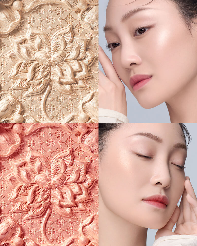 Twin -Lotus Relief Luminous Glow Highlighter - Florasis / Iluminador