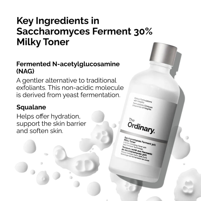 Saccharomyces Ferment 30% Milky Toner - The Ordinary / Tónico lechoso exfoliante