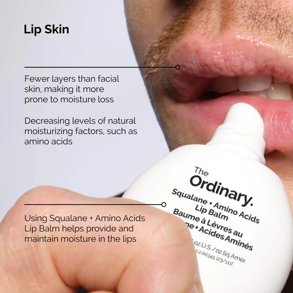 *PREORDEN: Squalane + Amino Acids Hydrating Lip Balm - The Ordinary / Bálsamo hidratante nutritivo