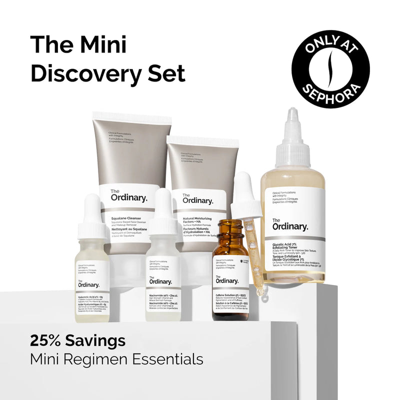 The Mini Discovery Set - The Ordinary / Set de rutina completa para el rostro