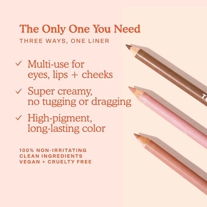 *PREORDEN: OneLiner Lip Liner + Eyeliner + Cheek Pencil - Tower 28 Beauty / Delineador cremoso para labios, ojos y mejillas