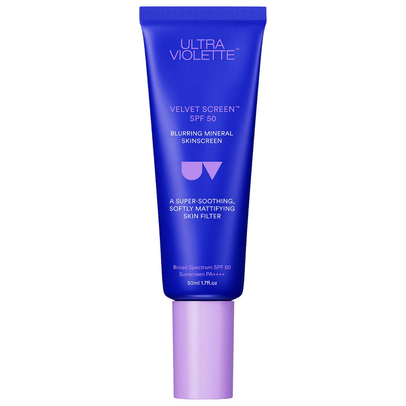 *PREORDEN: Velvet Screen SPF 50 Mattifying Mineral Fragrance Free Facial Sunscreen - Ultra Violette / Protector solar matificante