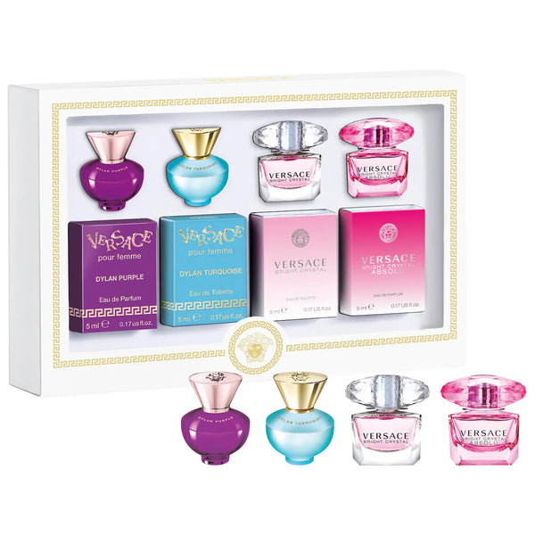 *PREORDEN: Women's Mini Perfume Coffret Set - Versace / Set 4 pzas mini perfumes