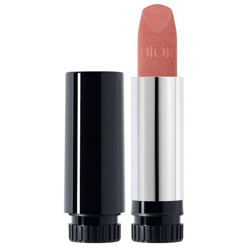 REFILL Rouge Dior Refillable Lipstick 100 Nude look velvet - Dior / Labial hidratante 24 hrs duración (Copy)