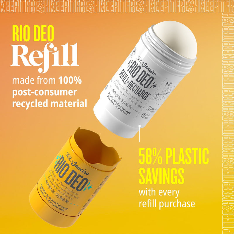 *PREORDEN: Rio Deo Aluminum-Free Refillable Deodorant Cheirosa '62 - Sol de Janeiro / Desodorante libre de aluminio
